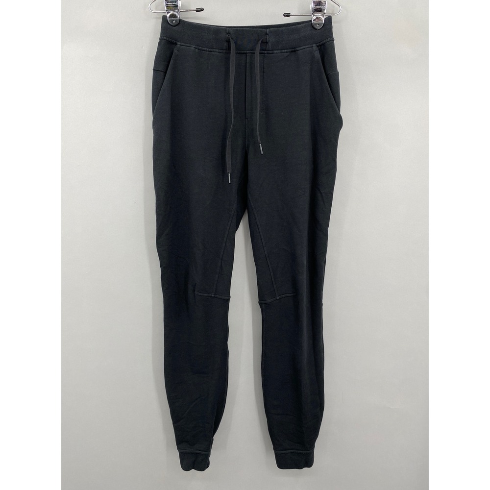 Lululemon City Sweat Jogger Men‎ Size Small Tall Faded Black French Terry Pants